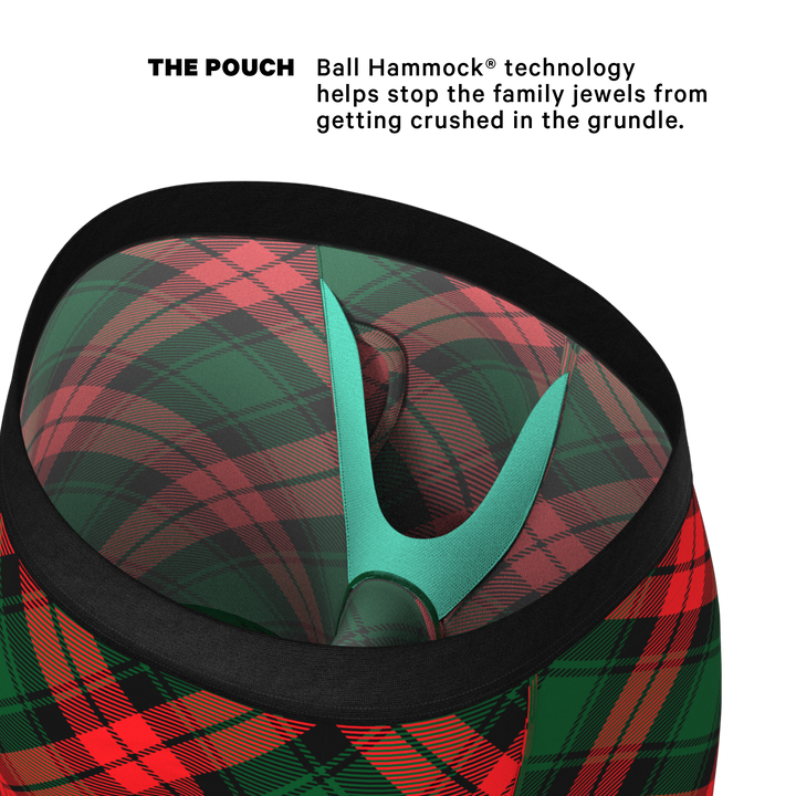 Shinesty "Under the Mantel" Christmas Gift Long Leg Ball Hammock® Pouch Boxer w/ Fly