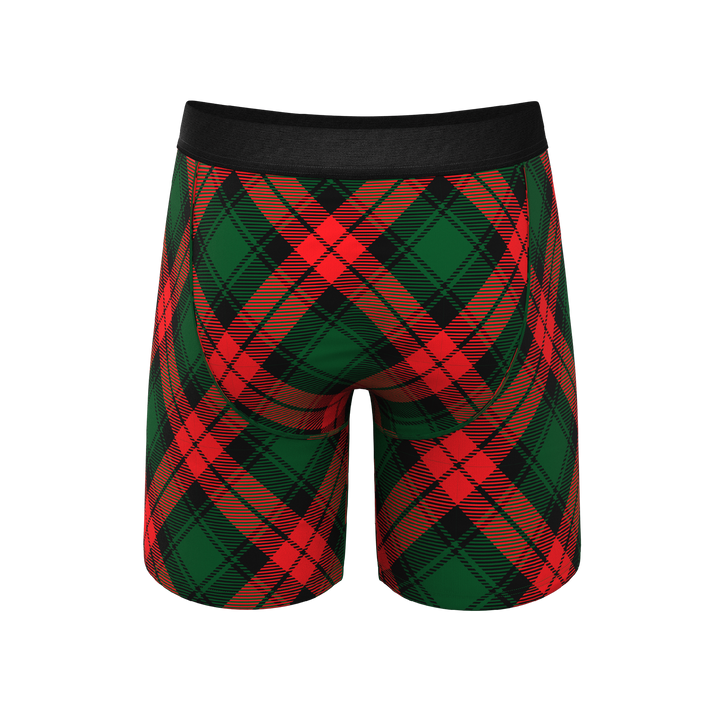 Shinesty "Under the Mantel" Christmas Gift Long Leg Ball Hammock® Pouch Boxer w/ Fly