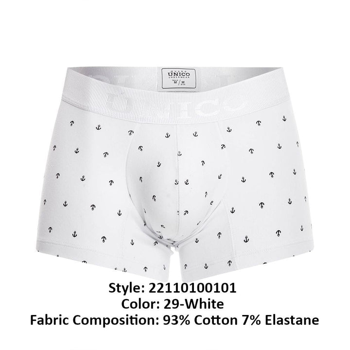 Mundo Unico Naviero Men's Boxer Briefs in White – men's boxer briefs Handmade in Colombia