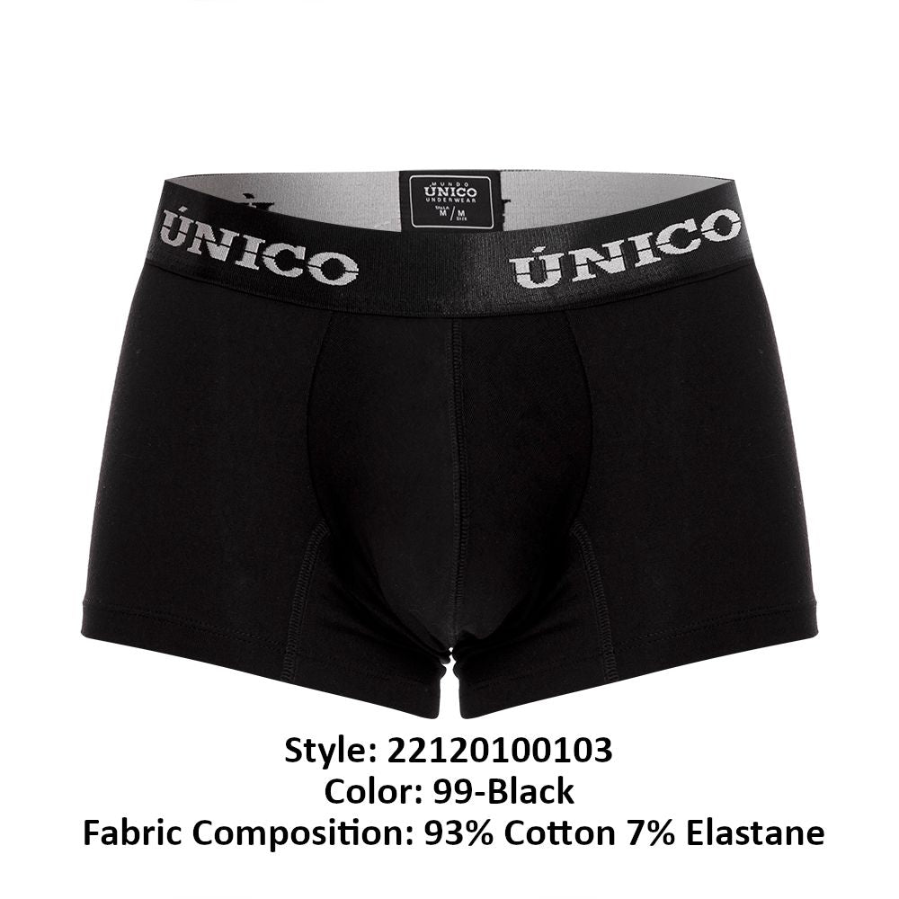 Mundo Unico Intenso A22 Men's Boxer Briefs in Black – men's boxer briefs Handmade in Colombia