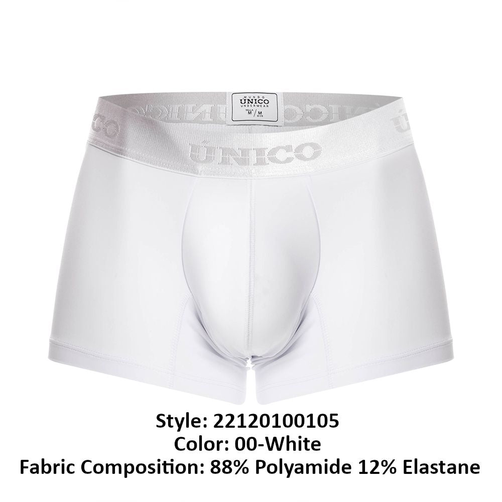 Mundo Unico Cristalino M22 Men's Boxer Briefs in White – men's boxer briefs Handmade in Colombia