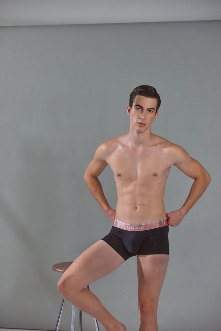 Mundo Unico Oro Rosa Men's Boxer Briefs in Black – men's boxer briefs Handmade in Colombia