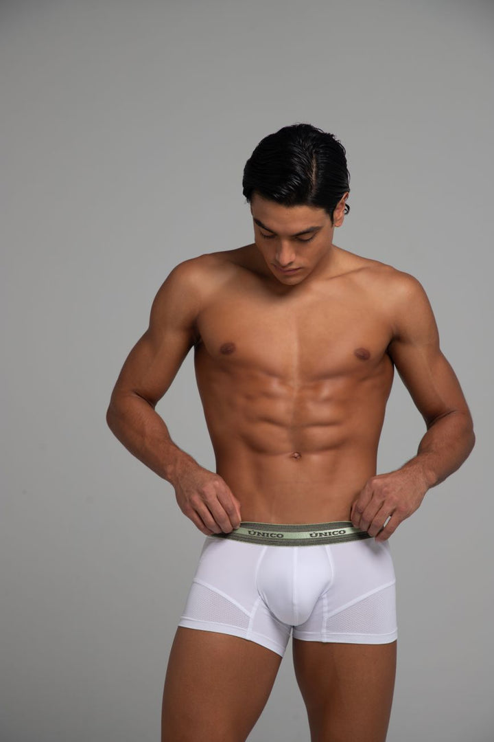 Mundo Unico Sensacion Men's Boxer Briefs in White – men's boxer briefs Handmade in Colombia