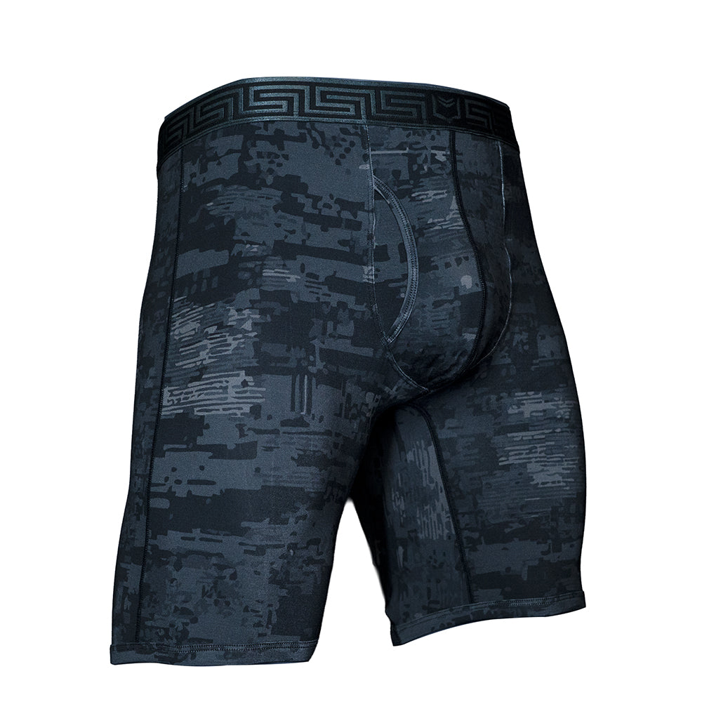 SHEATH V Bamboo Sports Performance Boxer Brief | 8-Inch Long Leg, Dual Pouch Support