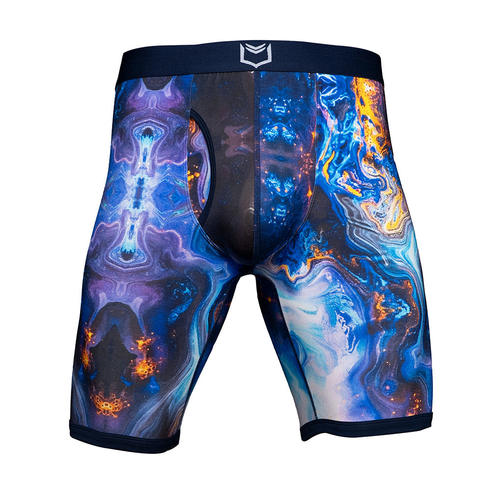 SHEATH V Men's 8" Dual Pouch Boxer Briefs - Breathable Bamboo Fiber Comfort