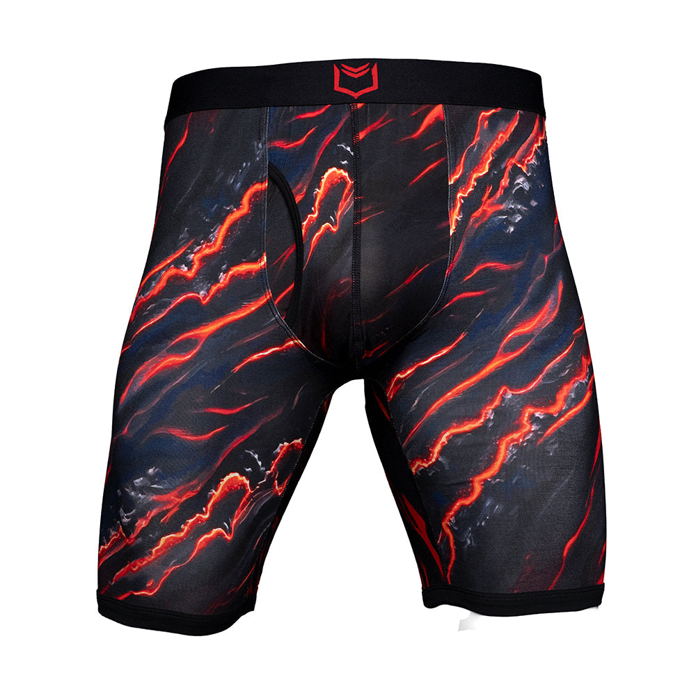 SHEATH V Men's 8" Dual Pouch Boxer Briefs - Breathable Bamboo Fiber Comfort