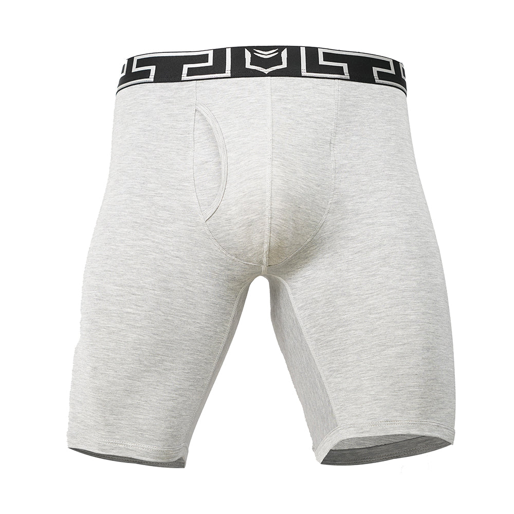 SHEATH V Bamboo Men's Dual Pouch Boxer Brief 8 inch 5-Pack – men's long inseam bamboo dual pouch boxer brief