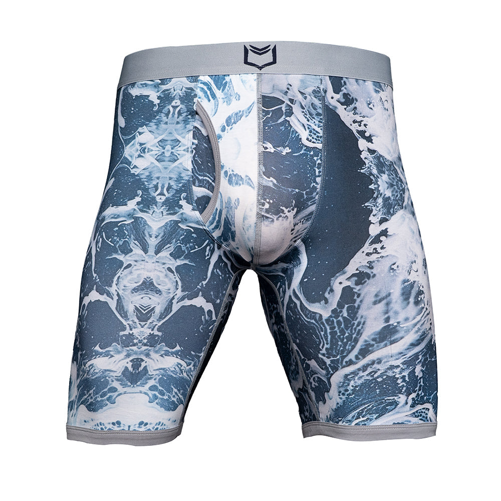 SHEATH V Men's 8" Dual Pouch Boxer Briefs - Breathable Bamboo Fiber Comfort