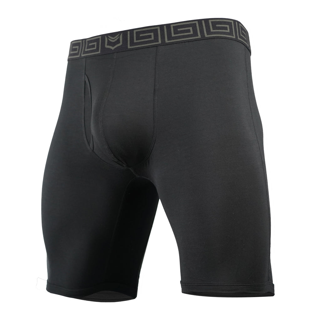 SHEATH V Bamboo Men's Dual Pouch Boxer Brief 8 inch 5-Pack – men's long inseam bamboo dual pouch boxer brief