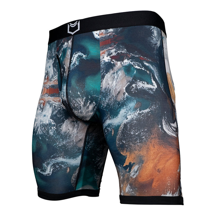 SHEATH V Men's 8" Dual Pouch Boxer Briefs - Breathable Bamboo Fiber Comfort