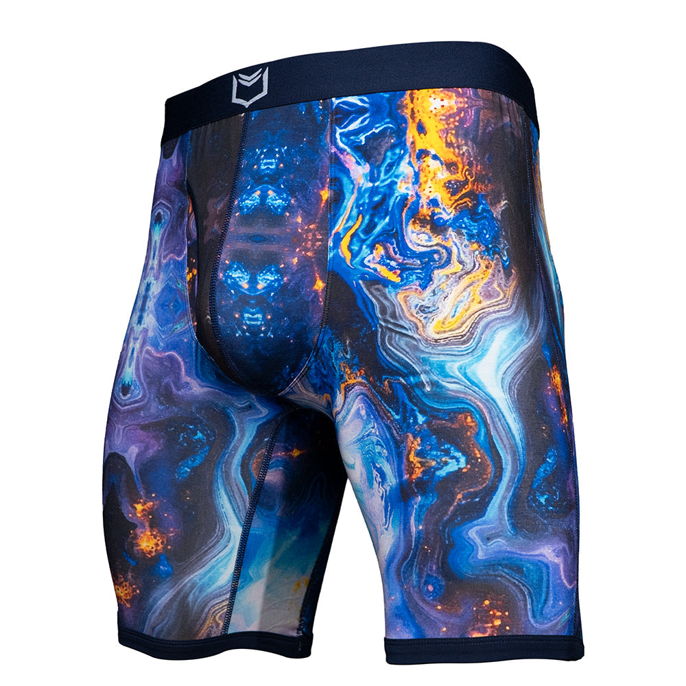 SHEATH V Men's 8" Dual Pouch Boxer Briefs - Breathable Bamboo Fiber Comfort