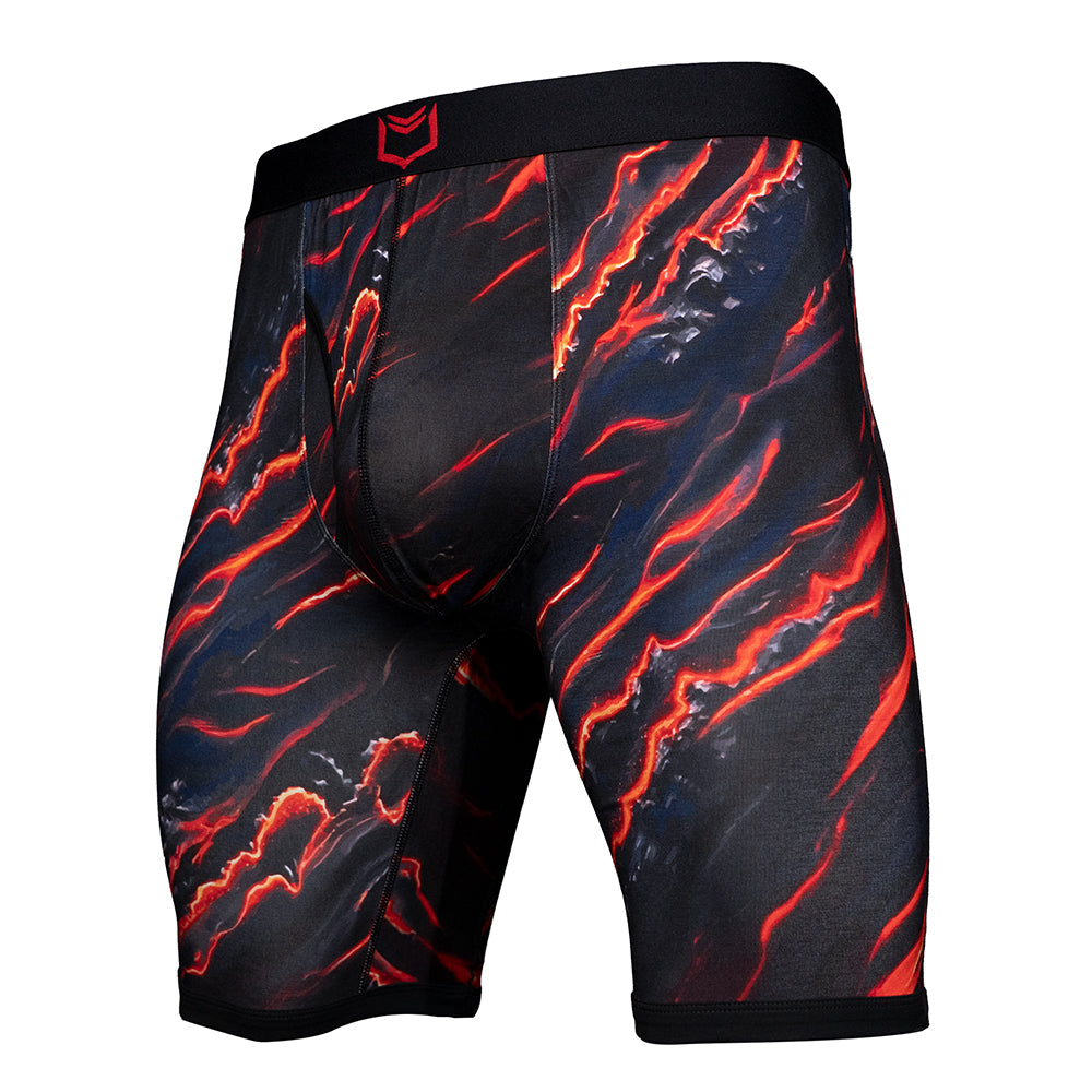 SHEATH V Men's 8" Dual Pouch Boxer Briefs - Breathable Bamboo Fiber Comfort