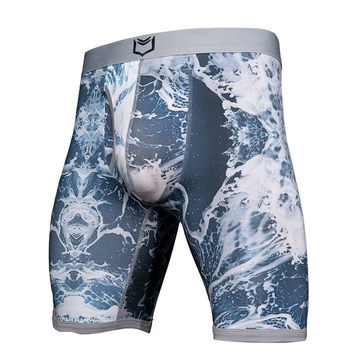 SHEATH V Men's 8" Dual Pouch Boxer Briefs - Breathable Bamboo Fiber Comfort