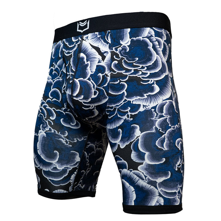 SHEATH V Bamboo Trametes 8" Sports Performance Boxer Brief - Dual Pouch Comfort