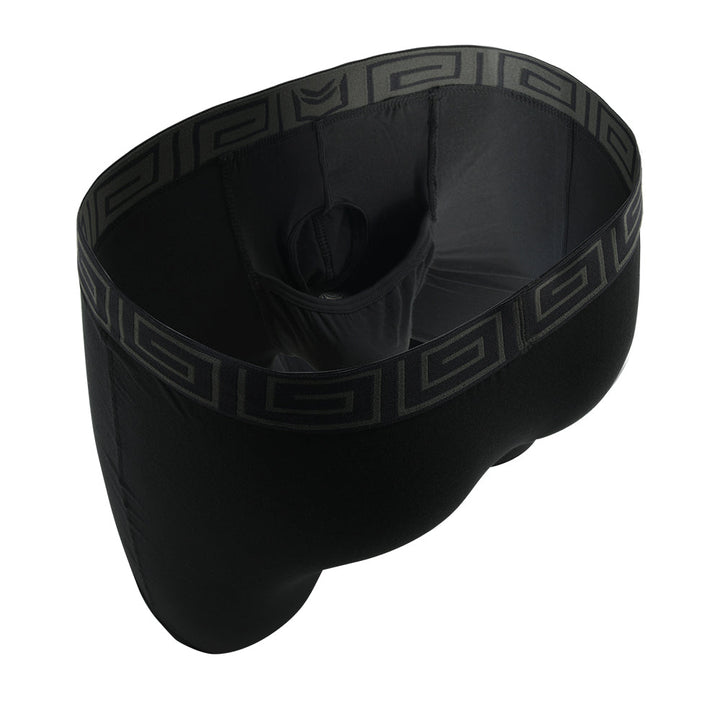 SHEATH V Bamboo Sports Performance Boxer Brief | 8-Inch Long Leg, Dual Pouch Support