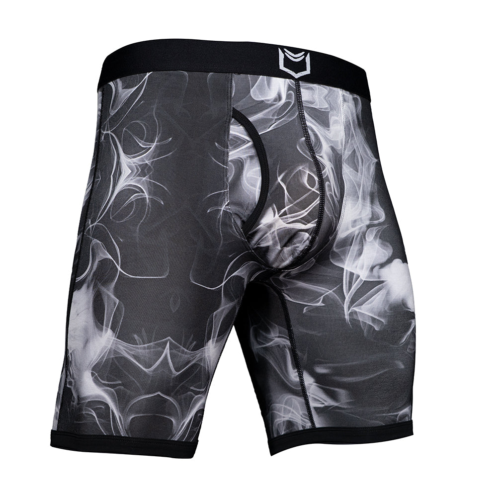 SHEATH V Men's 8" Dual Pouch Boxer Briefs - Breathable Bamboo Fiber Comfort