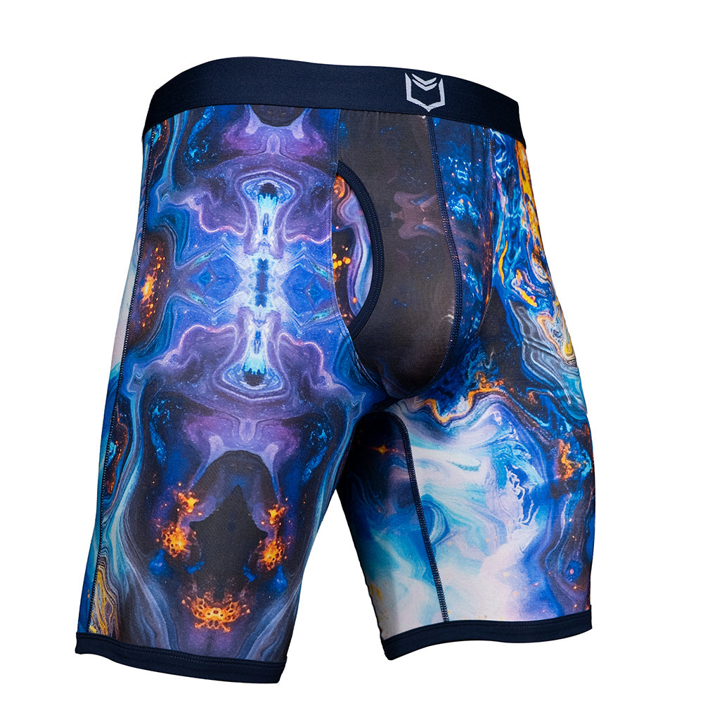 SHEATH V Men's 8" Dual Pouch Boxer Briefs - Breathable Bamboo Fiber Comfort