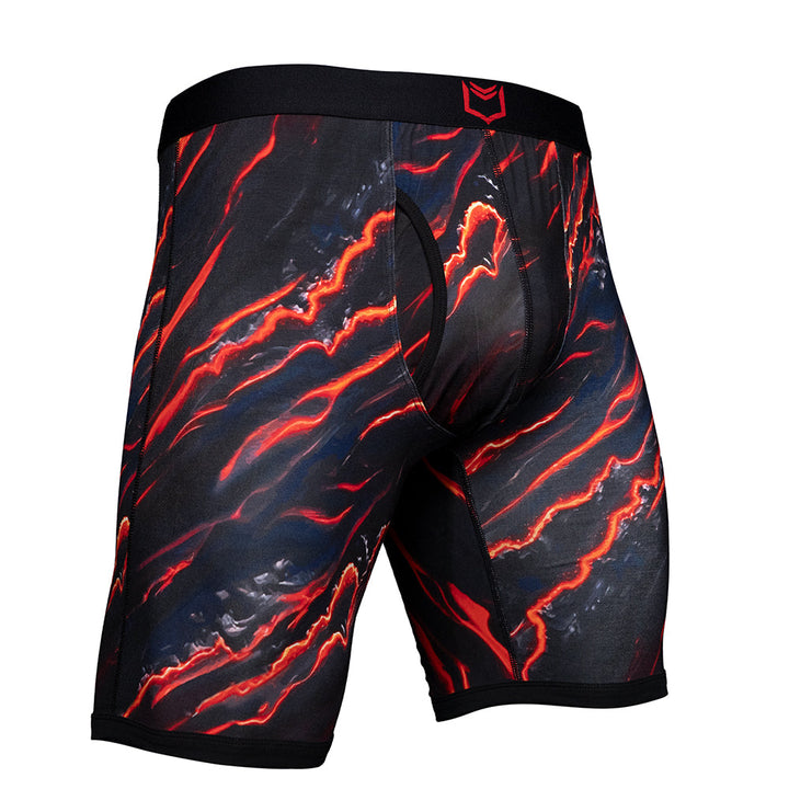 SHEATH V Men's 8" Dual Pouch Boxer Briefs - Breathable Bamboo Fiber Comfort