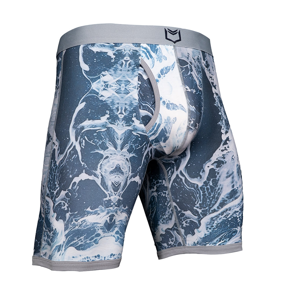 SHEATH V Men's 8" Dual Pouch Boxer Briefs - Breathable Bamboo Fiber Comfort