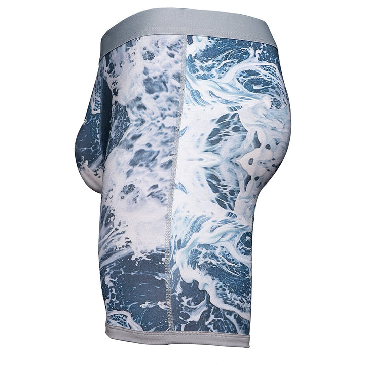 SHEATH V Men's 8" Dual Pouch Boxer Briefs - Breathable Bamboo Fiber Comfort