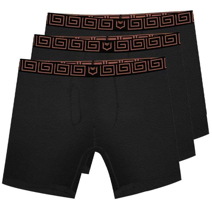 SHEATH V AirFlow 8" Sports Boxer Brief 3 Pack - Breathable Mesh & Dual Pouch