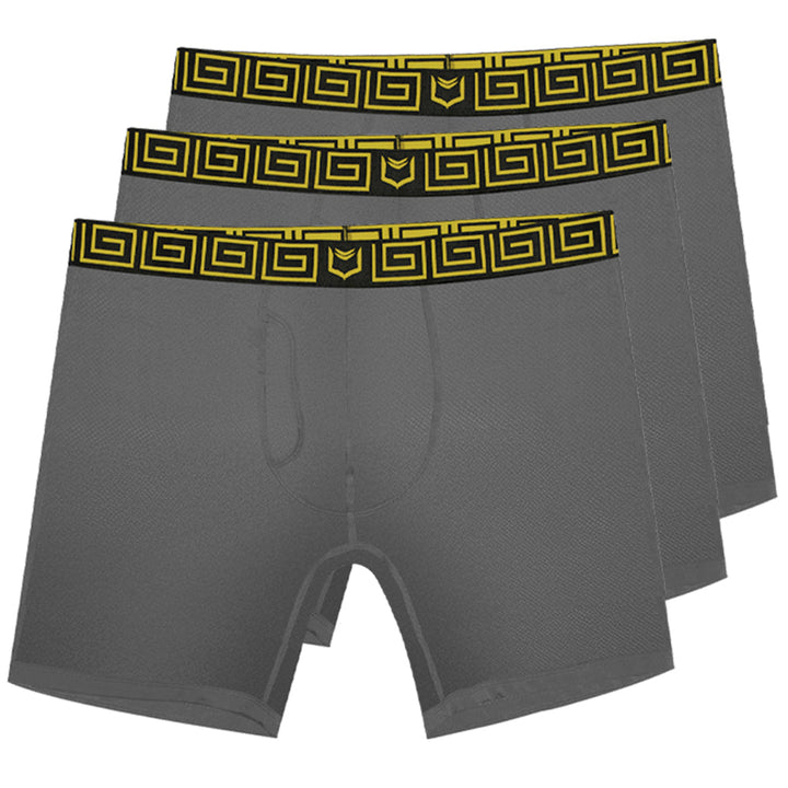 SHEATH V AirFlow 8" Sports Boxer Brief 3 Pack - Breathable Mesh & Dual Pouch