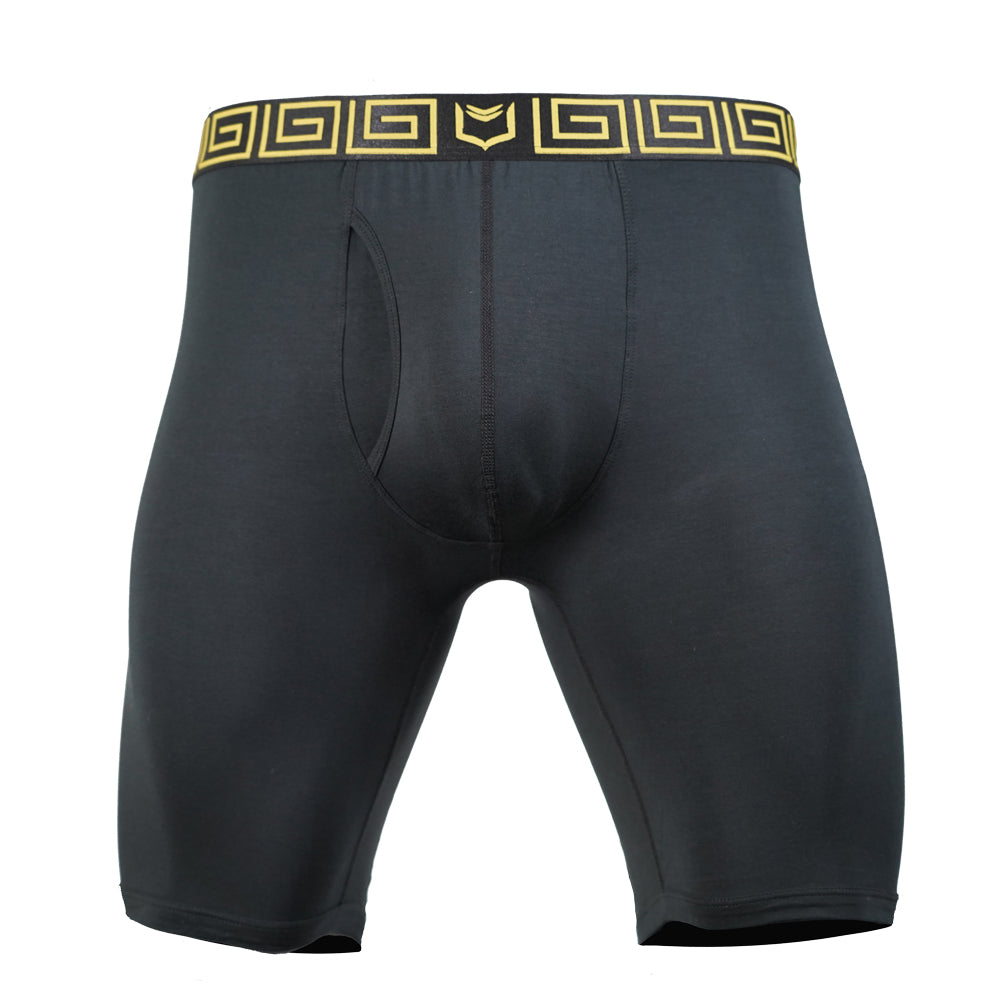 SHEATH V 8" Sports Performance Boxer Brief | Dual Pouch, Long Leg, Endurance Support