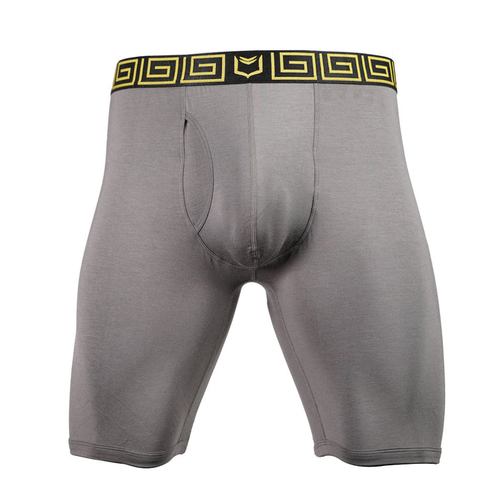 SHEATH V 8" Sports Performance Boxer Brief | Dual Pouch, Long Leg, Endurance Support