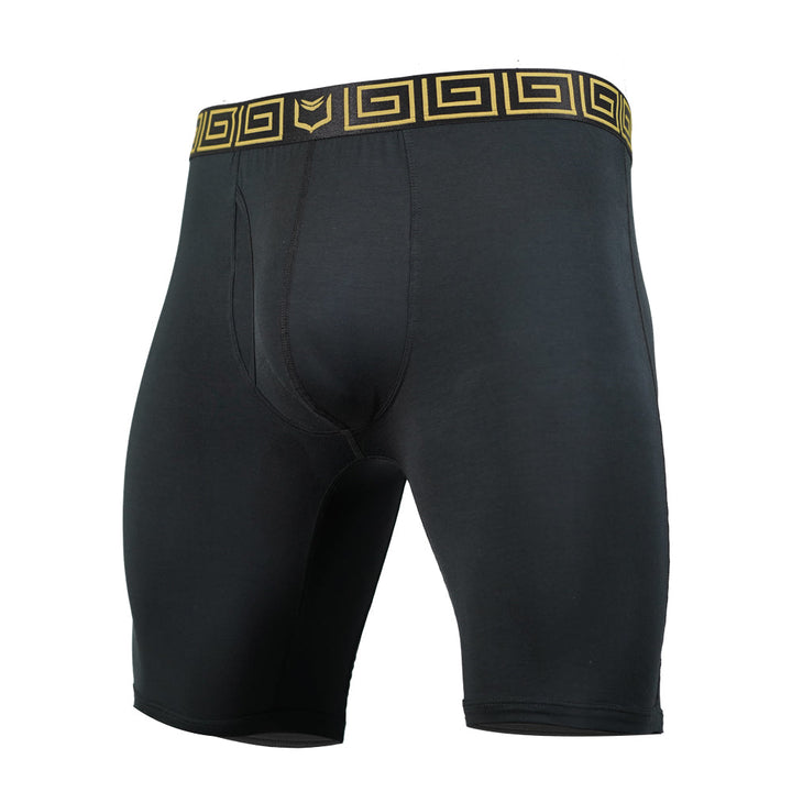 SHEATH V 8" Sports Performance Boxer Brief | Dual Pouch, Long Leg, Endurance Support