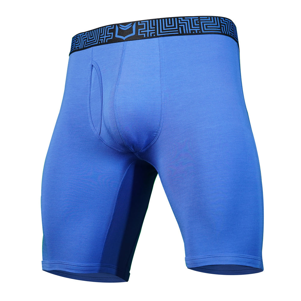 SHEATH V Colossus Sports Performance Boxer Brief | 8-Inch Long Leg, Dual Pouch Support