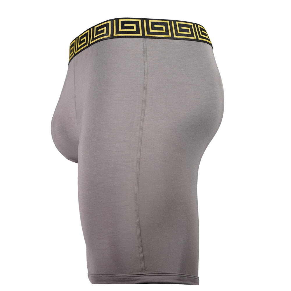 SHEATH V 8" Sports Performance Boxer Brief | Dual Pouch, Long Leg, Endurance Support