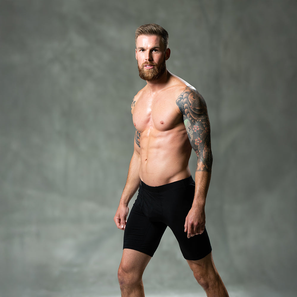 SHEATH V Modal Dual Pouch Boxer Brief 8 inch – men's long inseam modal dual pouch boxer brief
