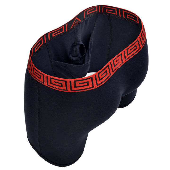 SHEATH V 8" Sports Performance Boxer Brief | Dual Pouch, Long Leg, Endurance Support