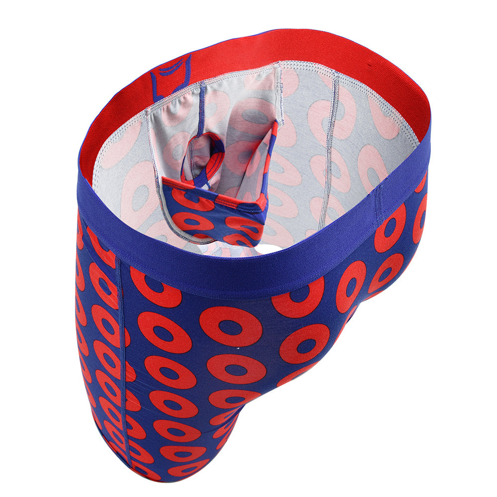 SHEATH V Men's 8" Sports Performance Boxer Briefs - Dual Pouch Support