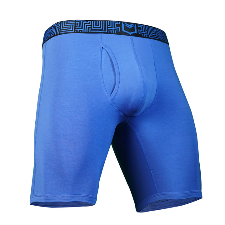 SHEATH V Modal Men's Dual Pouch Boxer Brief 8 inch 5-Pack – men's long inseam modal dual pouch boxer brief