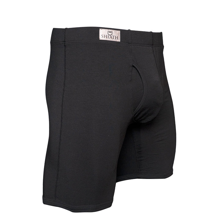 SHEATH V Modal Dual Pouch Boxer Brief 8 inch – men's long inseam modal dual pouch boxer brief