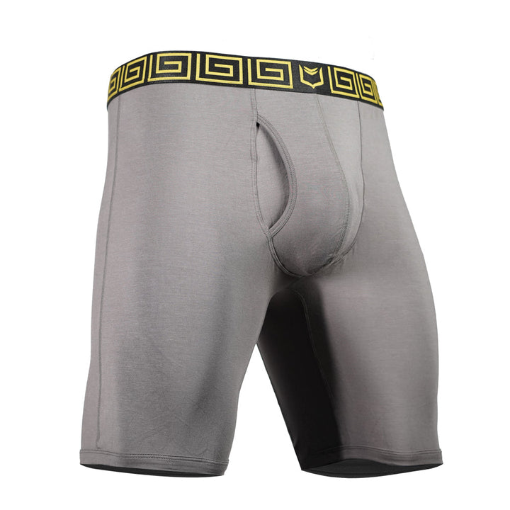 SHEATH V 8" Sports Performance Boxer Brief | Dual Pouch, Long Leg, Endurance Support