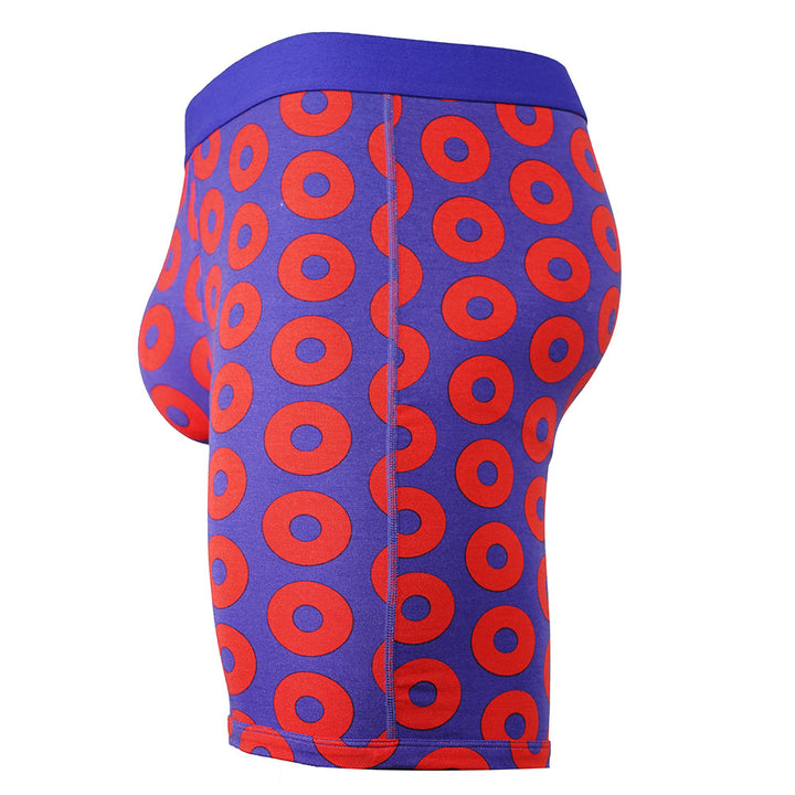 SHEATH V Men's 8" Sports Performance Boxer Briefs - Dual Pouch Support