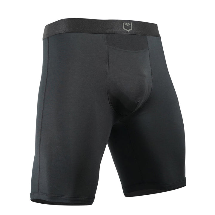 SHEATH V Modal Single Pouch Horizontal Fly Boxer Brief 8 inch 3-Pack – long inseam modal boxer brief fly