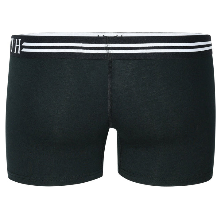 SHEATH women's modal boxer briefs in black – soft full coverage underwear front view