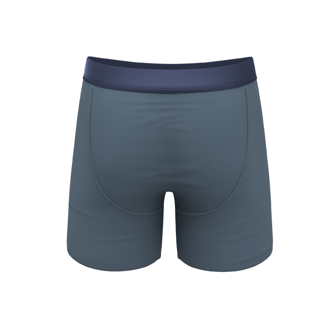 Shinesty Wake In The Lake Tonal Teal Ball Hammock® Pouch Underwear with Fly