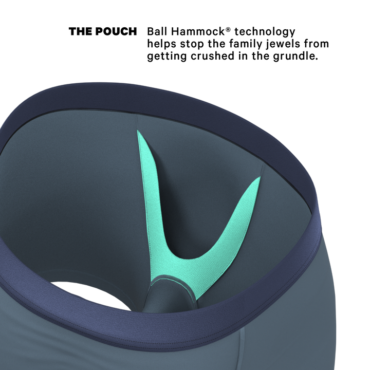 Shinesty Wake In The Lake Tonal Teal Ball Hammock® Pouch Underwear