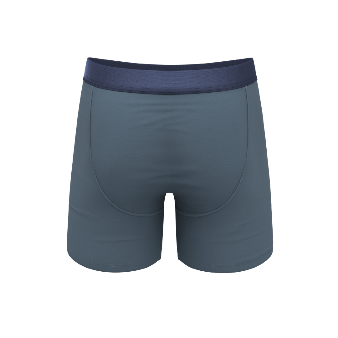 Shinesty Wake In The Lake Tonal Teal Ball Hammock® Pouch Underwear