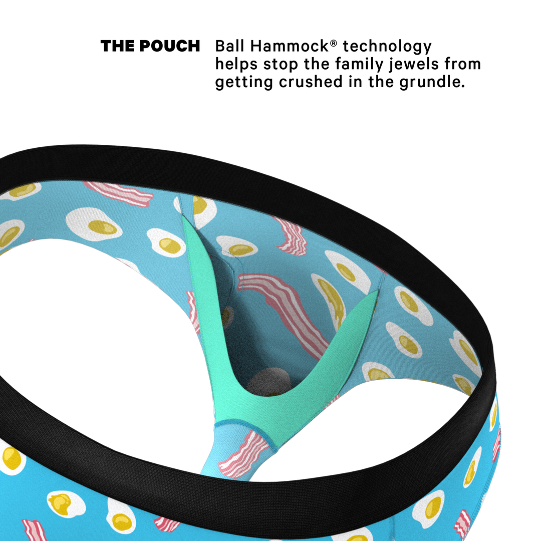 Shinesty "Eggs and Bacon" Ball Hammock® Pouch Briefs