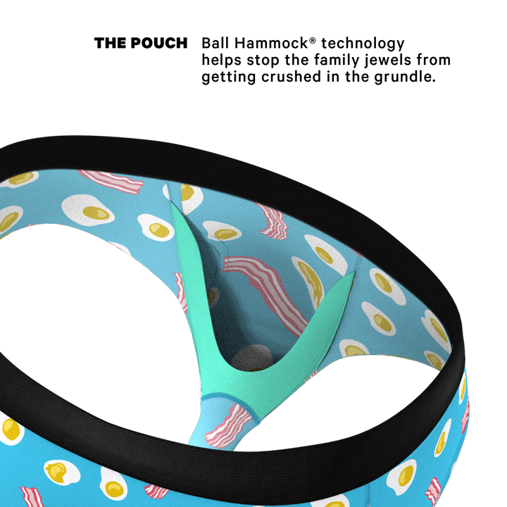 Shinesty "Eggs and Bacon" Ball Hammock® Pouch Briefs