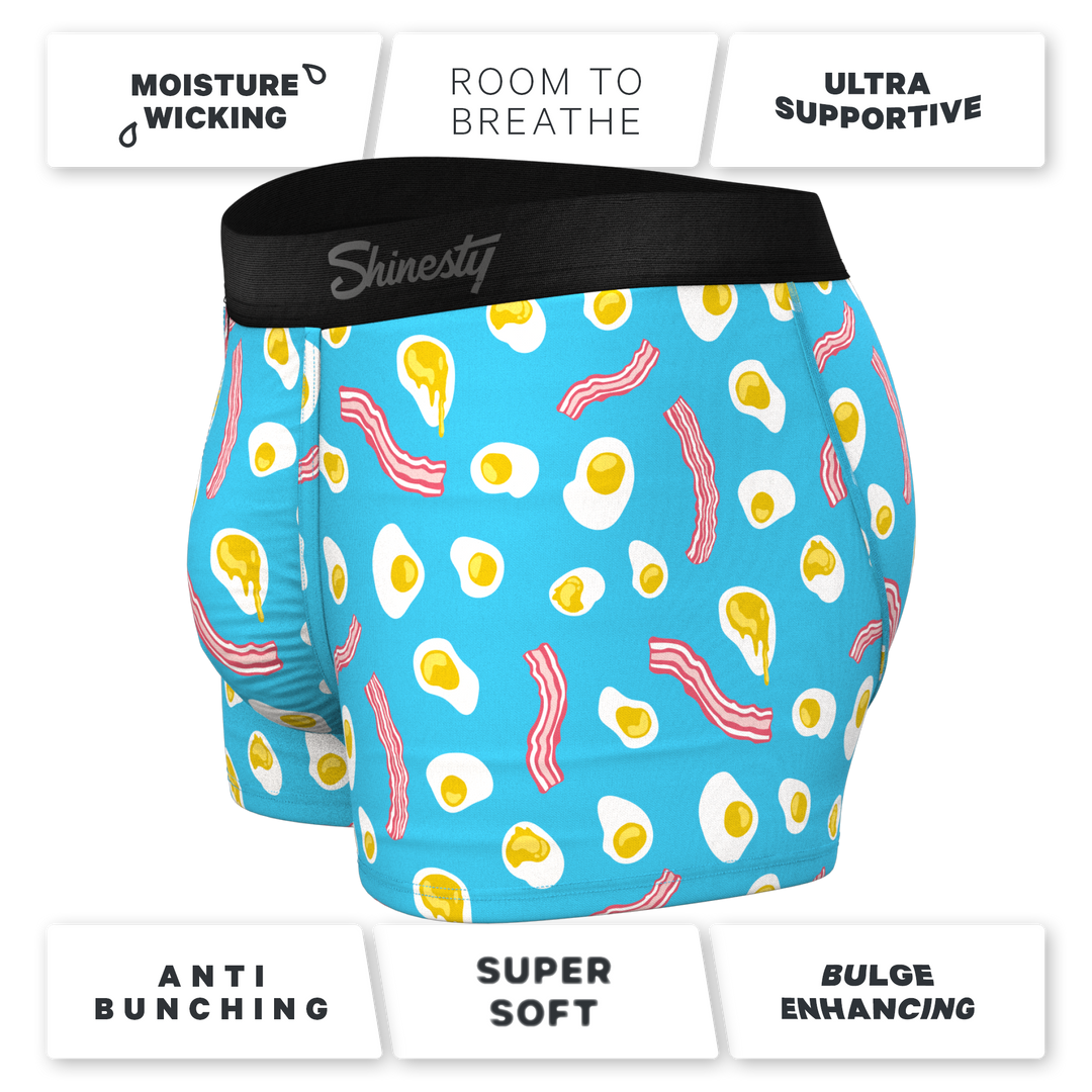 Shinesty "The Wakey Wakey" Eggs and Bacon Ball Hammock® Pouch Trunks Underwear