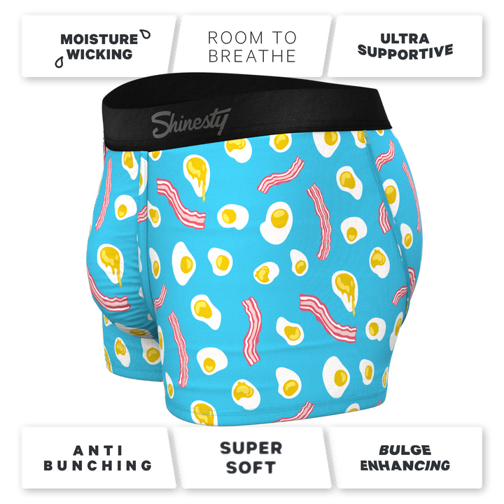 Shinesty "The Wakey Wakey" Eggs and Bacon Ball Hammock® Pouch Trunks Underwear