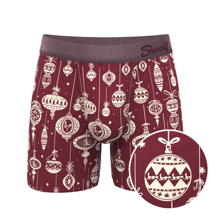 The Well Hung Naughty Ornament Boxer Briefs - Ball Hammock® Pouch
