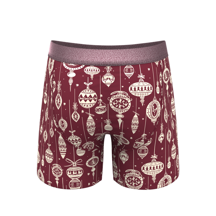 The Well Hung Naughty Ornament Boxer Briefs - Ball Hammock® Pouch