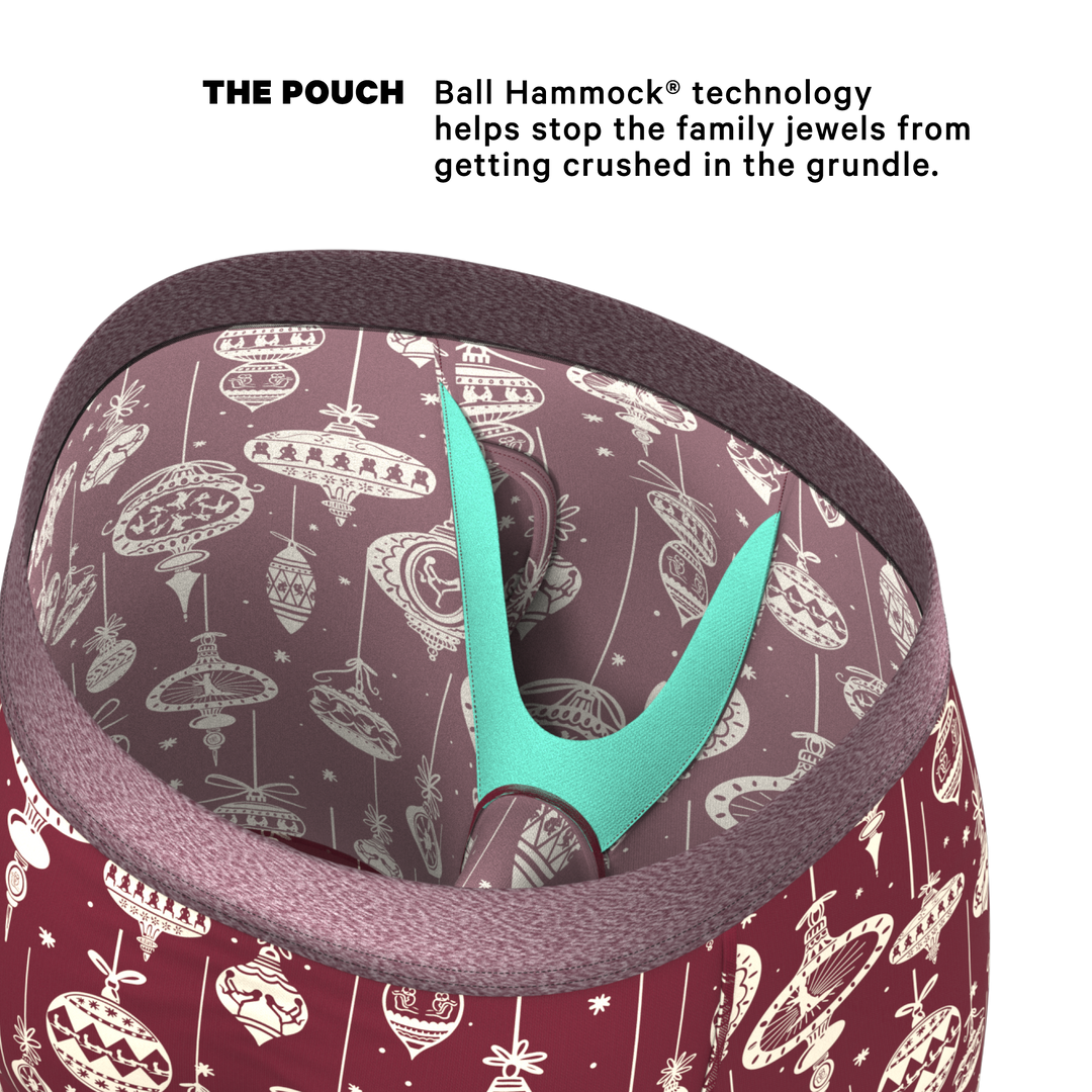 Shinesty "The Well Hung" Naughty Ornament Long Leg Ball Hammock® Boxer Briefs with Fly